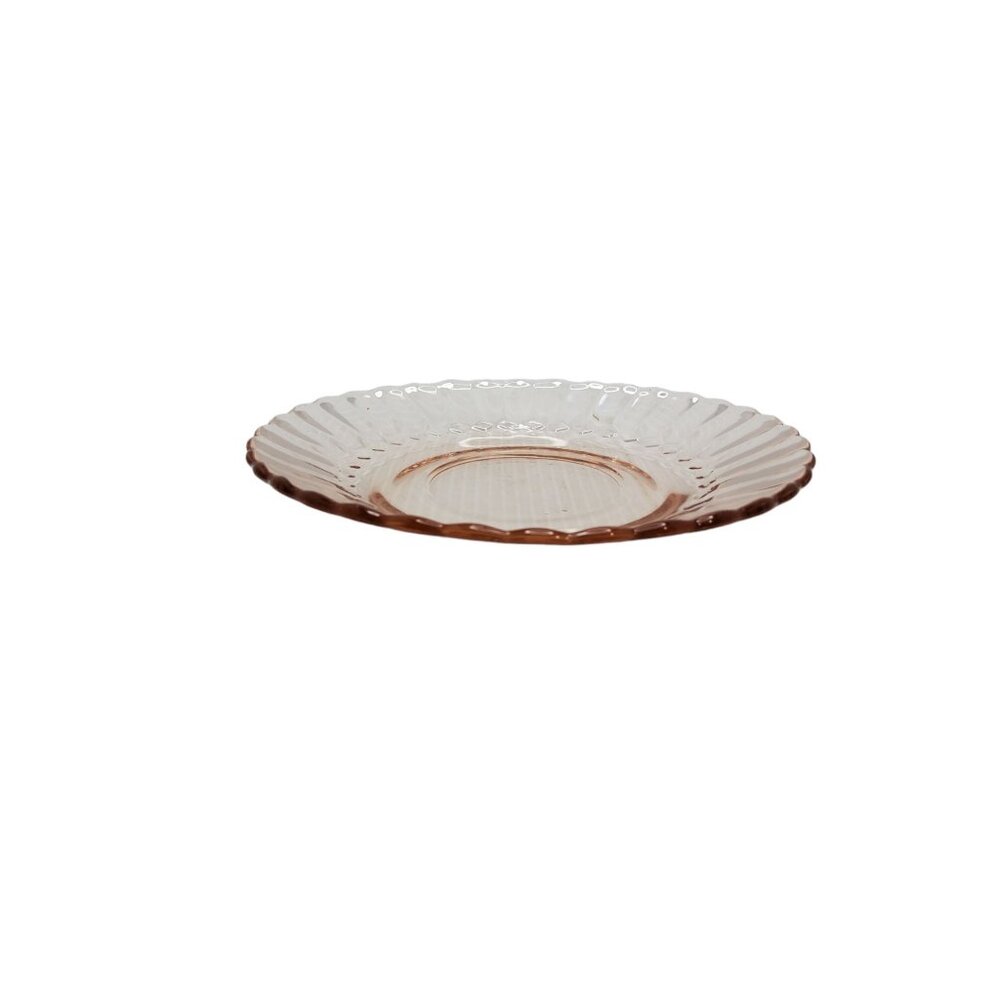 vintage mexico fortecrisa pink 5.25" bread plate